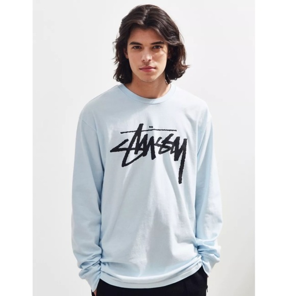 Urban Outfitters Stussy Old School Logo Long Sleeve Tee - Picture 2 of 7